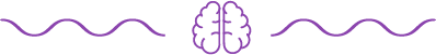icono lineal de un cerebro entre dos líneas con ondas